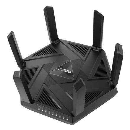 Wifi 6 802.11ax Tri-band Gigabit Gaming Router | RT-AXE7800 | 802.11ax | 574+4804+2402 Mbit/s | 10/100/1000 Mbit/s | Ethernet LAN (RJ-45) ports 4 | Mesh Support Yes | MU-MiMO Yes | No mobile broadband | Antenna type External