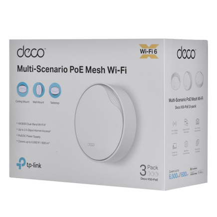 TP-Link AX3000 Whole Home Mesh WiFi 6 System with PoE KILTPLROU0118