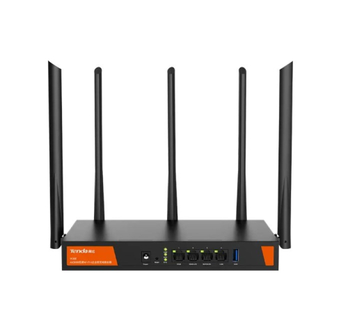 Tenda W30E AX3000 wireless router Gigabit Ethernet Dual-band (2.4 GHz / 5 GHz) Black