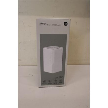 Taastatud. Xiaomi Mesh System AC1200 EU(1-pack) | Xiaomi Mesh System | AC1200 EU (1-pack) | 802.11ac | 867 Mbit/s | 10/100/1000 Mbit/s | Ethernet LAN (RJ-45) ports 2 | Mesh Support Yes | MU-MiMO No | No mobile broadband | Antenna type Internal | 6