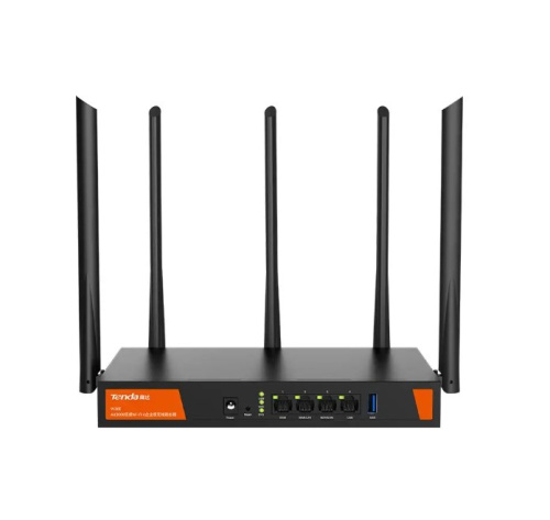 Tenda W30E AX3000 wireless router Gigabit Ethernet Dual-band (2.4 GHz / 5 GHz) Black