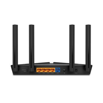 Wi-Fi 6 Router | Archer AX1500 | 802.11ax | 1201+300 Mbit/s | 10/100/1000 Mbit/s | Ethernet LAN (RJ-45) ports 4 | Mesh Support No | MU-MiMO Yes | Antenna type Fixed