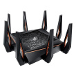 GT-AX11000 Tri-band WiFi Gaming Router | ROG Rapture | 802.11ax | 4804+1148 Mbit/s | 10/100/1000 Mbit/s | Ethernet LAN (RJ-45) ports 4 | Mesh Support Yes | MU-MiMO No | No mobile broadband | Antenna type 8xExternal | 2 x USB 3.1 Gen 1