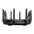 GT-AX11000 Tri-band WiFi Gaming Router | ROG Rapture | 802.11ax | 4804+1148 Mbit/s | 10/100/1000 Mbit/s | Ethernet LAN (RJ-45) ports 4 | Mesh Support Yes | MU-MiMO No | No mobile broadband | Antenna type 8xExternal | 2 x USB 3.1 Gen 1