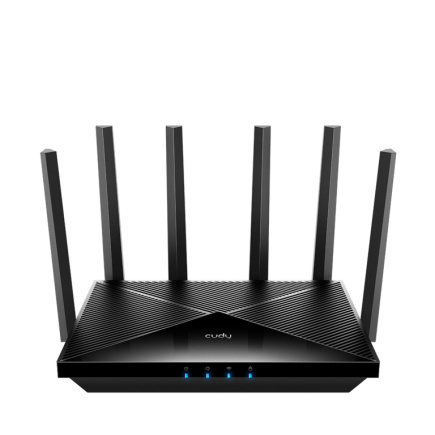 Cudy WR11000 wireless router 2.5 Gigabit Ethernet Tri-band (2.4 GHz / 5 GHz / 6 GHz) Black