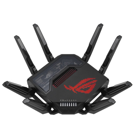ASUS ROG Rapture GT-BE98 wireless router 10 Gigabit Ethernet Quad-band (2.4 GHz / 5 GHz-1 / 5 GHz-2 / 6 GHz) Черный