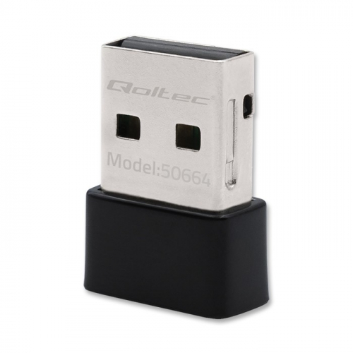 Qoltec Mini wireless USB Wi Fi adapter, 650Mbps