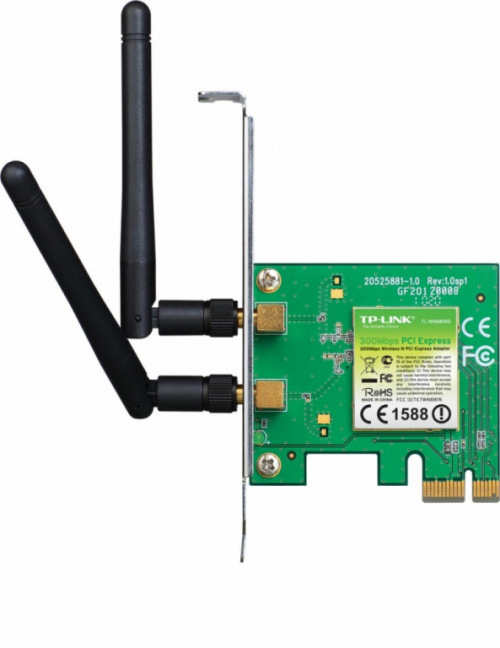 TP-LINK 300Mbps Wireless N PCI Express Adapter (2.4GHz) 2x2dBi (SMA) BOX