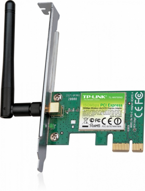 TP-LINK WN781ND 150Mbps Wireless N PCI Express Adapter 1x2dBi (SMA) BOX