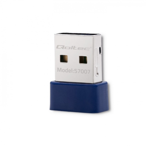 Qoltec Mini adapter Wi-Fi wireless, BT 4.0