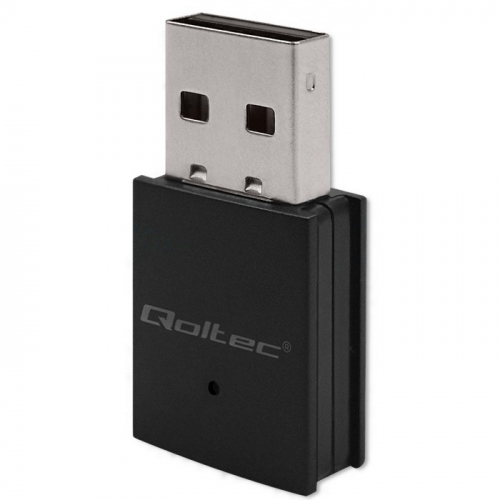 Qoltec Adapter WiFi,BT4.0,USB 600Mbps, wireless