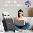 Qoltec WiFi adaper 2x2dBi 1300Mbps,wireless