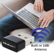 Qoltec Mini wireless USB Wi Fi adapter, 650Mbps