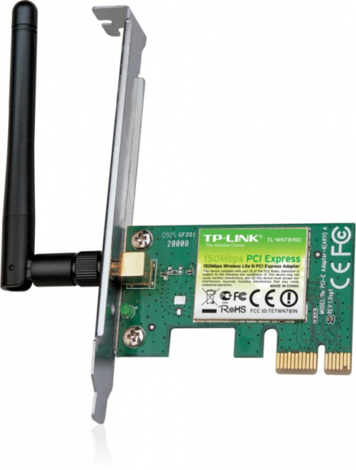 TP-LINK WN781ND 150Mbps Wireless N PCI Express Adapter 1x2dBi (SMA) BOX