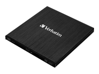 VERBATIM Mobile Blu-Ray ReWriter slim external USB3.0 black, incl. software, Mdisc support