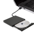 Qoltec External DVD RW recorder USB 2.0, Black
