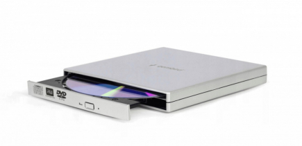 Gembird External DVD Writer DVD-USB-02-SV Silver
