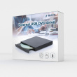Gembird External DVD Writer DVD-USB-04 black