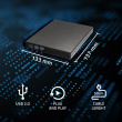 Qoltec External DVD RW recorder USB 2.0, Черный