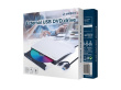 Gembird External USB DVD drive DVD-USB-031-BW Must and Valge