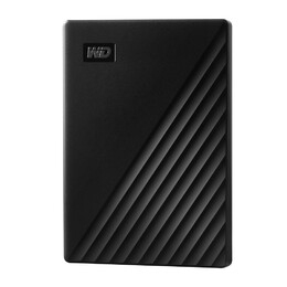 WD My Passport WDBPKJ0050BBK - Hard drive - encrypted - 5 TB - external (portable) - USB 3.2 Gen 1 - 5400 rpm - 256-bit AES - black 