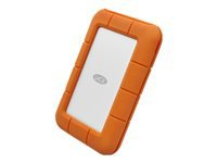 LACIE RUGGED 1TB USB-C USB3.0 Drop crush and rain-resistant for all terrain use orange