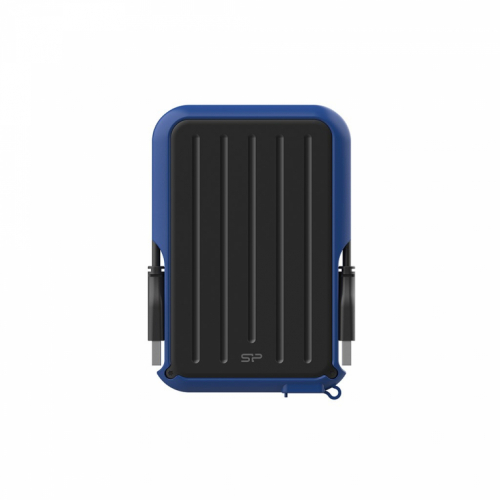 SILICON POWER Armor A66 - Hard drive - 2 TB - external (portable) - USB 3.2 Gen 1 - black/blue 
