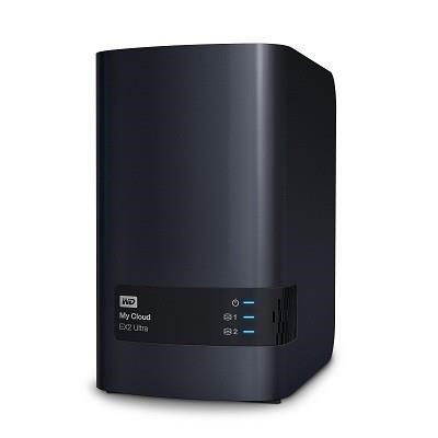 Western Digital My Cloud EX2 Ultra NAS Desktop Marvell Armada 385 1 GB DDR3 4 TB HDD My Cloud OS Black