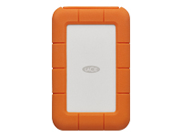 LACIE RUGGED 2TB USB-C USB3.0 Drop- crush- and rain-resistant for all-terrain use orange