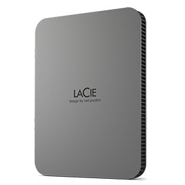 LaCie Mobile Drive Secure external hard drive 4 TB USB Type-C 3.2 Gen 1 (3.1 Gen 1) Grey