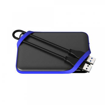 SILICON POWER A62 Game Drive - Hard drive - 1 TB - external (portable) - USB 3.2 Gen 1 - black, blue - Rugged 