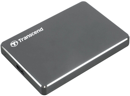 External Hard Drive TRANSCEND StoreJet 1TB USB 3.1 Iron Grey