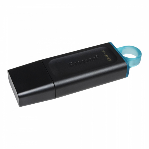 Kingston DataTraveler Exodia - USB flash drive - 64 GB - USB 3.2 Gen 1 - black with teal 