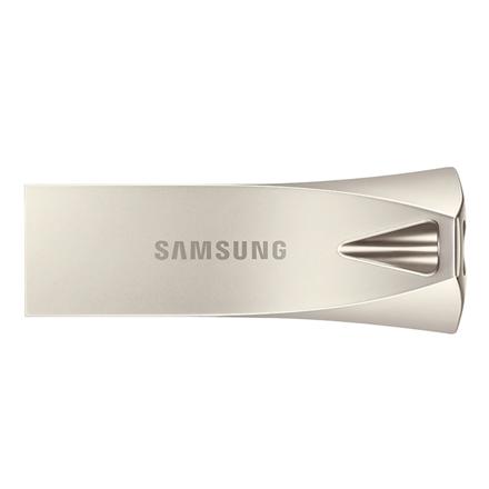 Samsung BAR Plus MUF-128BE3 - USB flash drive - 128 GB - USB 3.1 Gen 1 - champagne silver - Up to 300 MB/s Read
