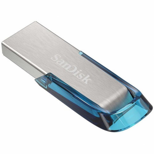 SanDisk Ultra Flair - USB flash drive - 128 GB - USB 3.0 - blue 