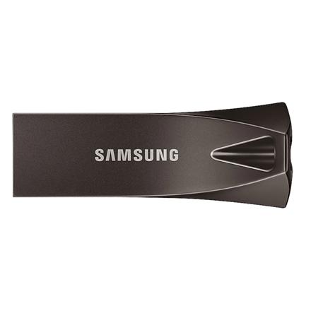 Samsung BAR Plus MUF-256BE4 - USB flash drive - 256 GB - USB 3.1 Gen 1 - titan grey - Up to 300 MB/s