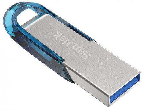 SanDisk Ultra Flair - USB flash drive - 64 GB - USB 3.0 - blue 