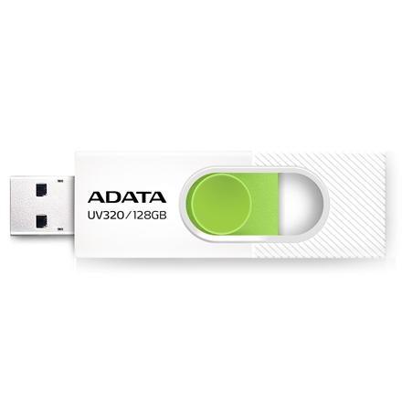 ADATA | USB Flash Drive | UV320 | 128 GB | USB 3.2 Gen1 | White/Green