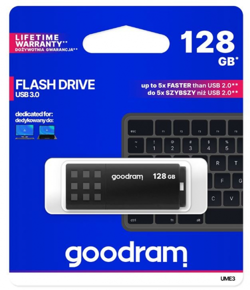 GOODRAM Pendrive UME3 128GB USB 3.0 black