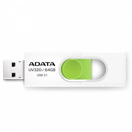 ADATA | UV320 | 64 GB | USB 3.1 | White/Green