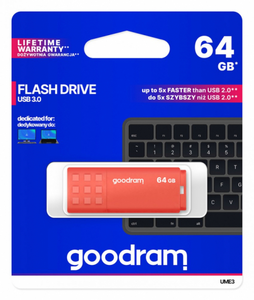GOODRAM Pendrive UME3 64GB USB 3.0 713084
