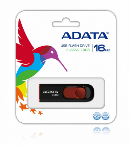 Adata C008 16GB Black-Red