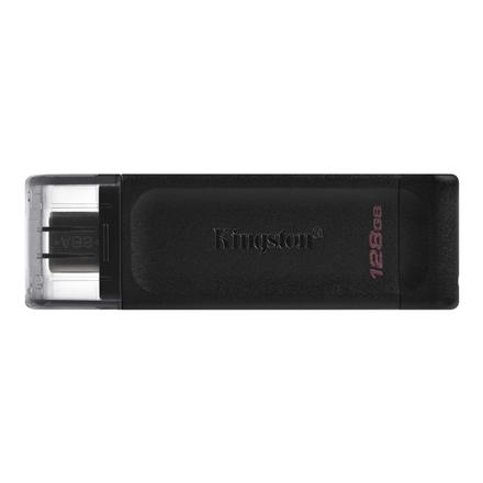 Kingston | USB Flash Drive | DataTraveler 70 | 128 GB | USB 3.2 Gen 1 Type-C | Black