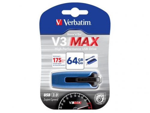 Verbatim V3 MAX - USB 3.0 Drive 64 GB - Blue