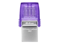 KINGSTON 64GB DataTraveler microDuo 3C 200MB/s dual USB-A + USB-C