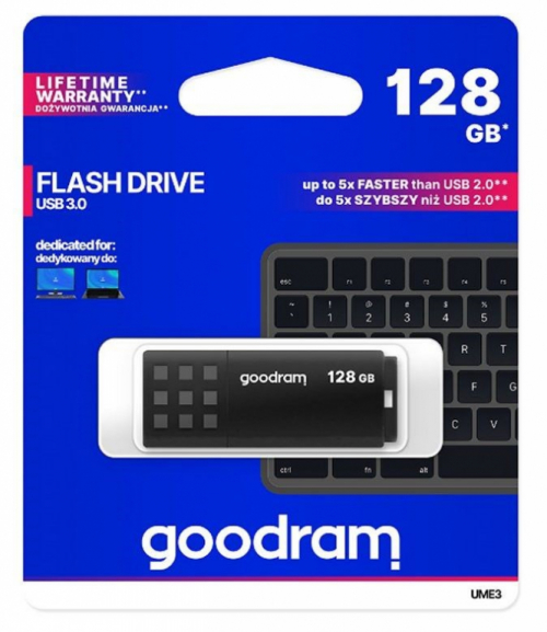 Goodram UME3 USB flash drive 128 GB USB Type-A 3.0 (3.1 Gen 1) Black