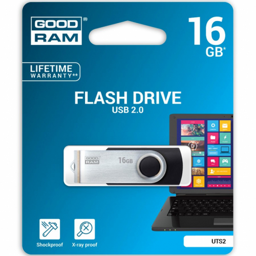 GOODRAM 16GB UTS2 BLACK USB 2.0, EAN: 5908267920350