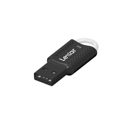 Lexar | USB Flash Drive | JumpDrive V40 | 64 GB | USB 2.0 | Black