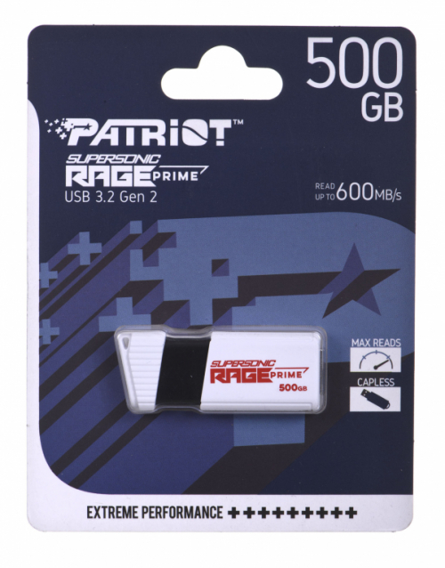 PATRIOT RAGE PRIME 600 MB/S 512GB USB 3.2 8K IOPS