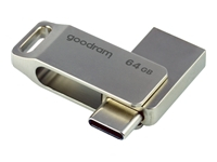 GOODRAM 64GB PENDRIVE USB 3.2 Gen.1 oraz USB-C OTG Silver ODA3-0640S0R11